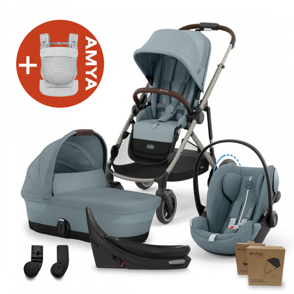 CYBEX Gold eGazelle 4in1 All Weather +AMYA - Stormy Blue